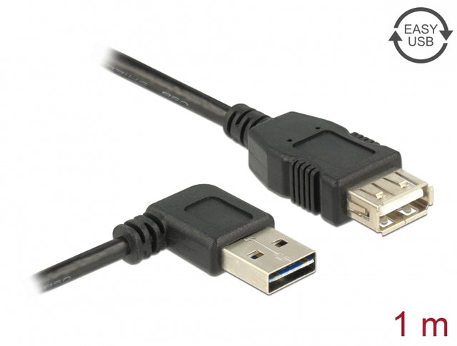 Delock 83551 Extension Cable Easy-Usb 2.0 Type-A Male Angled Left / Right