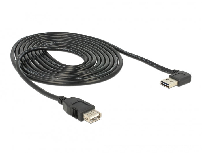 Delock 83553 Extension Cable Easy-Usb 2.0 Type-A Male Angled Left / Right