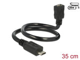 Delock 83924 Cable Usb 2.0 Micro-B Male > Usb 2.0 Micro-B Female Otg Shapecable