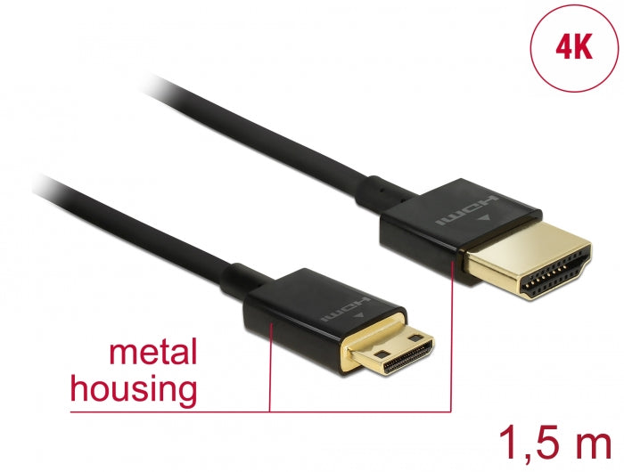 Delock 84777 Cable High Speed Hdmi With Ethernet - Hdmi-A Male