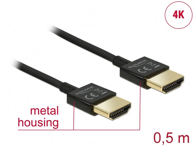 Delock 84786 Cable High Speed Hdmi With Ethernet - Hdmi-A Male