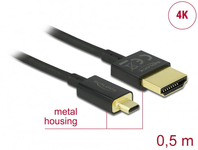 Delock 84788 Cable High Speed Hdmi With Ethernet - Hdmi-A Male