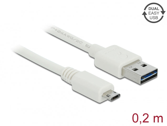 Delock 84805 Cable Easy-Usb 2.0 Type-A Male > Easy-Usb 2.0 Type Micro-B Male