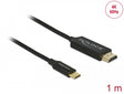 Delock 84904 Usb Cable Type-C To Hdmi (Dp Alt Mode) 4K 60 Hz 1 M Coaxial