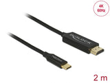 Delock 84905 Usb Cable Type-C To Hdmi (Dp Alt Mode) 4K 60 Hz 2 M Coaxial