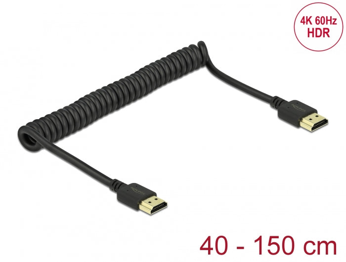 Delock 84967 Hdmi Coiled Cable 4K 60 Hz