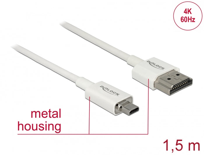 Delock 85150 Cable High Speed Hdmi With Ethernet - Hdmi-A Male