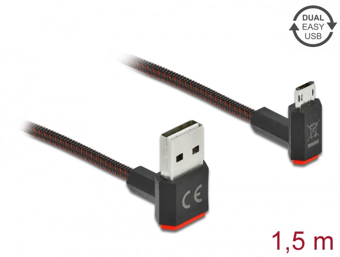 Delock 85267 Easy-Usb 2.0 Cable Type-A Male To Easy-Usb Type Micro-B Male