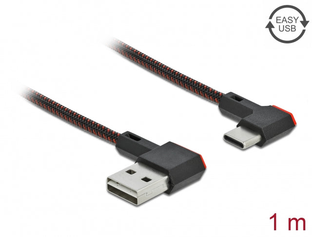 Delock 85281 Easy-Usb 2.0 Cable Type-A Male To Usb Type-C™ Male Angled