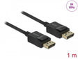 Delock 85300 Coaxial Displayport Cable 8K 60 Hz 1 M