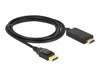 Delock 85317 Cable Displayport 1.2 Male > High Speed Hdmi-A Male Passive