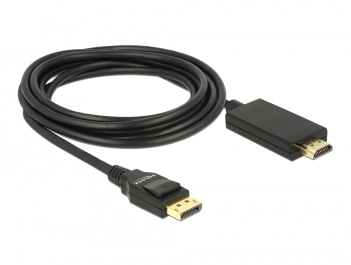 Delock 85318 Cable Displayport 1.2 Male > High Speed Hdmi-A Male Passive