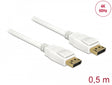 Delock 85507 Cable Displayport 1.2 Male > Displayport Male 4K 60 Hz 0.5 M