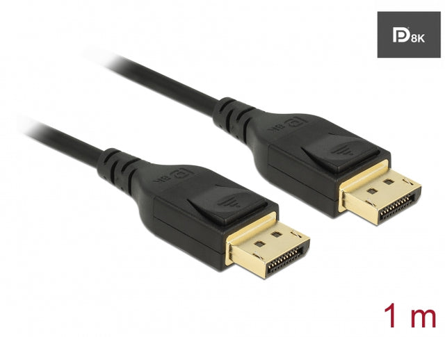 Delock 85658 Displayport Cable 8K 60 Hz 1 M Dp 8K Certified