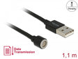 Delock 85724 Magnetic Usb Data And Charging Cable Black 1.1 M