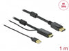 Delock 85963 Hdmi To Displayport Cable 4K 30 Hz 1 M