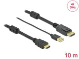 Delock 85968 Hdmi To Displayport Cable 4K 30 Hz 10 M