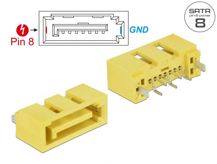 Delock 89886 Connector Sata 6 Gb/S Plug 8 Pin Power