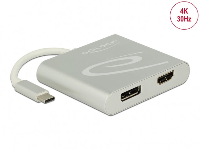 Delock 87716 Usb Type-C™ Splitter > 1 X Hdmi + 1 X Displayport Out