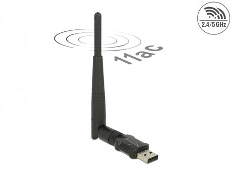 Delock 12462 Usb 2.0 Dual Band Wlan Ac/A/B/G/N Stick 433 + 150 Mbps