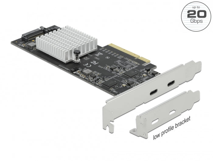 Delock 89009 Pci Express X8 Card To 2 X External Superspeed Usb 20 Gbps