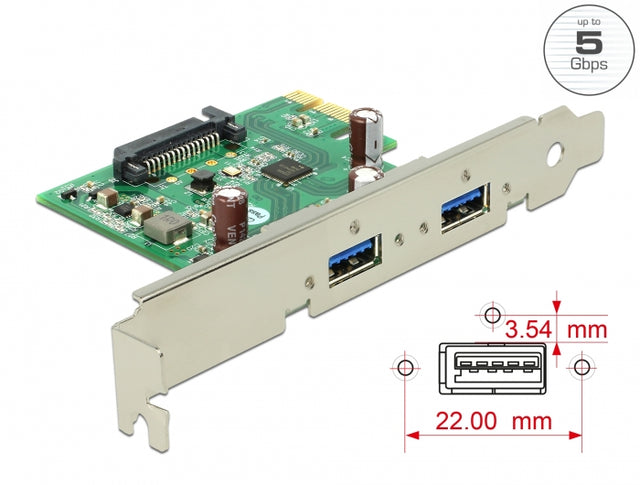 Delock 89391 Pci Express X1 Card > 2 X Usb 3.0