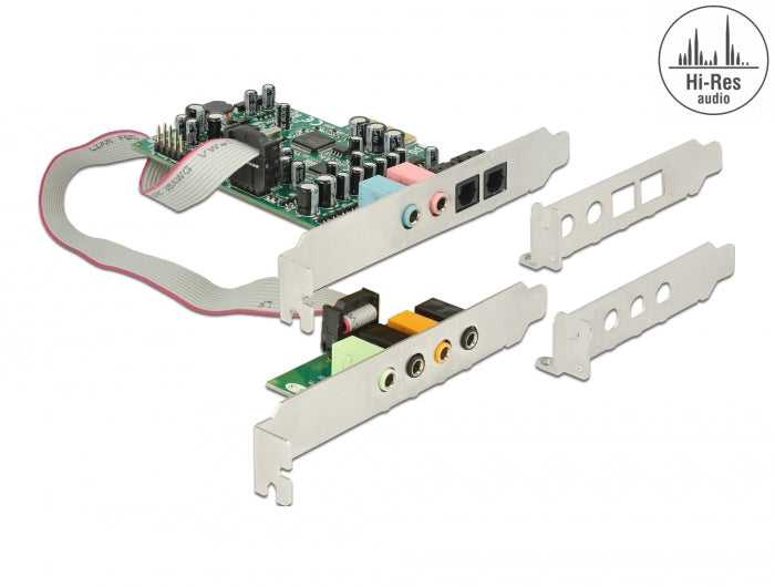 Delock 89640 Pci Express Soundcard 7.1 - 24 Bit / 192 Khz With Toslink In / Out