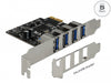 Delock 90304 Usb 3.0 Pci Express X1 Card With 4 X External Type-A Female