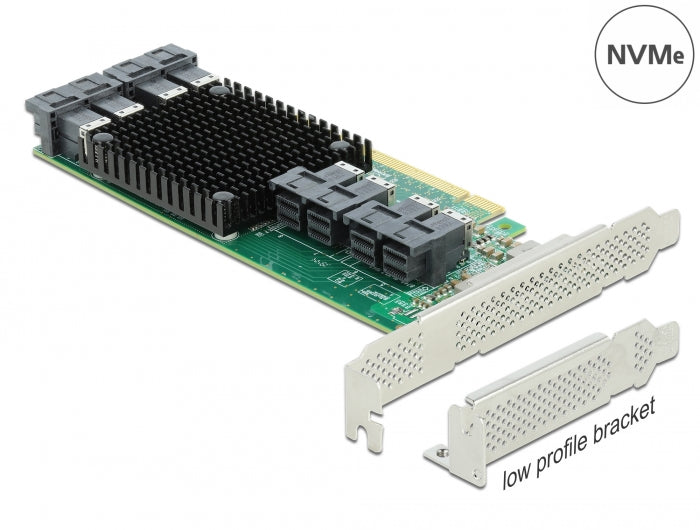 Delock 90504 Pci Express X16 Card To 8 X Internal Sff-8643 Nvme