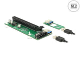 Delock 41428 Riser Card M.2 Key B+M > Pci Express X16 With 30 Cm Usb Cable