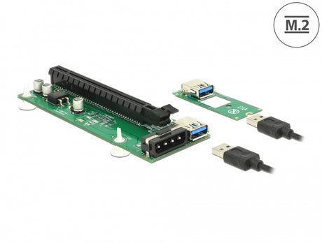 Delock 41428 Riser Card M.2 Key B+M > Pci Express X16 With 30 Cm Usb Cable