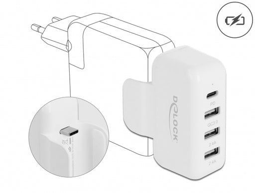 Delock 64079 Adapter For Apple Power Supply With Pd And Qc 3.0