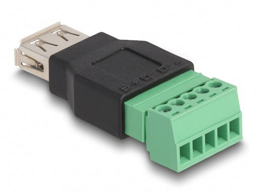 Delock 65973 Usb 2.0 Type-A Female To Terminal Block Adapter 2-Part