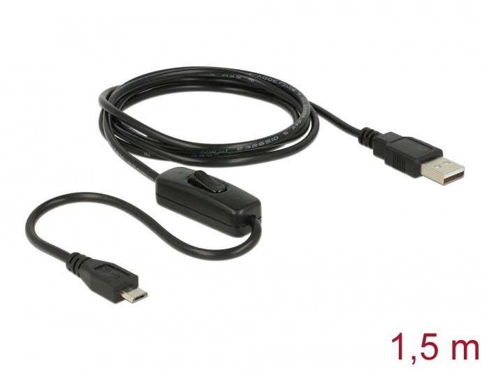 Delock 84803 Charging Cable Usb 2.0 Type-A Male > Usb 2.0 Micro-B Male