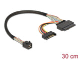 Delock 84823 Cable Sff-8643 Male > U.2 Sff-8639 Female + Sata Power Connector