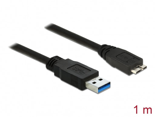 Delock 85072 Cable Usb 3.0 Type-A Male > Usb 3.0 Type Micro-B Male 1.0 M Black