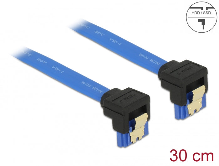 Delock 85096 Cable Sata 6 Gb/S Receptacle Downwards Angled