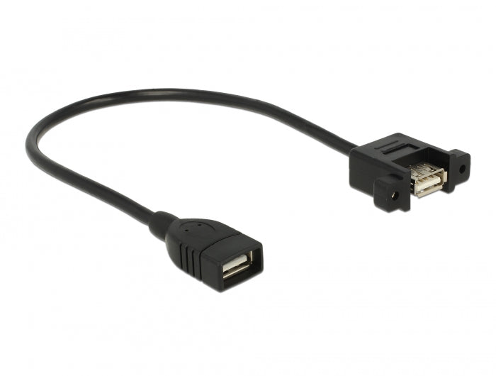 Delock 85105 Cable Usb 2.0 Type-A Female > Usb 2.0 Type-A Female Panel-Mount