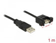 Delock 85106 Cable Usb 2.0 Type-A Male > Usb 2.0 Type-A Female Panel-Mount 1 M