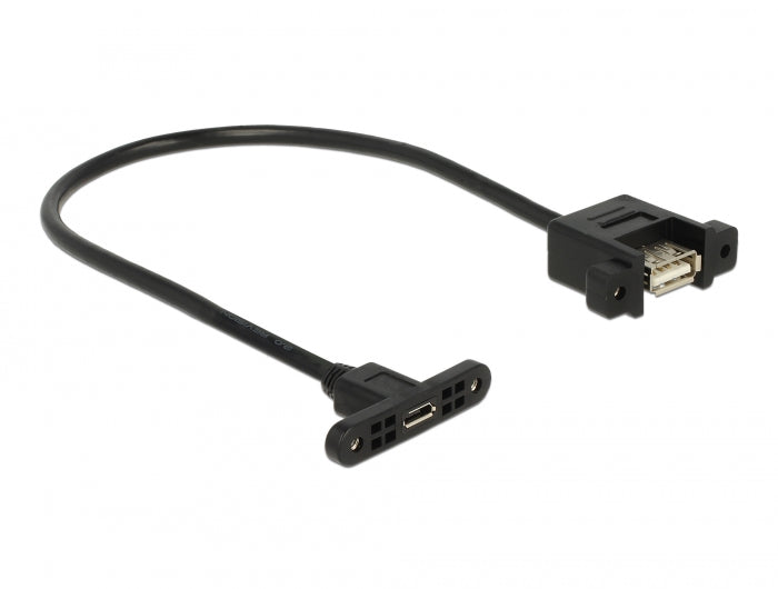 Delock 85109 Cable Usb 2.0 Micro-B Female Panel-Mount