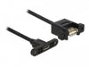 Delock 85110 Cable Usb 2.0 Micro-B Female Panel-Mount