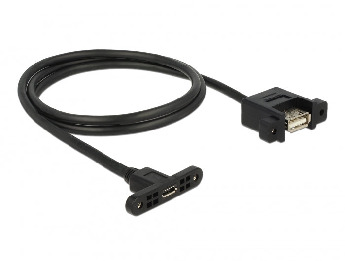 Delock 85110 Cable Usb 2.0 Micro-B Female Panel-Mount