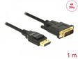 Delock 85312 Cable Displayport 1.2 Male > Dvi 24+1 Male Passive