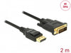 Delock 85313 Cable Displayport 1.2 Male > Dvi 24+1 Male Passive