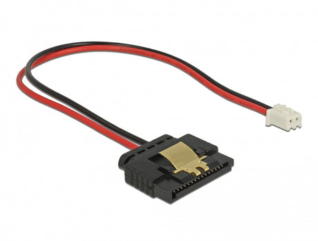 Delock 85336 Cable Power 2 Pin Female > 1 X Sata 15 Pin Receptacle Metal Clip