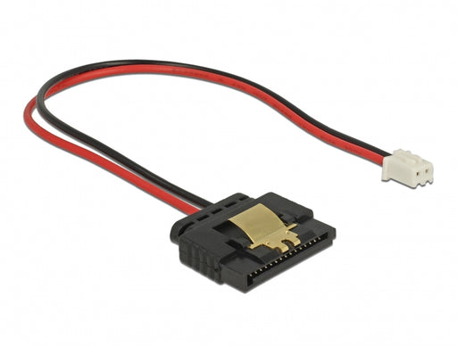 Delock 85336 Cable Power 2 Pin Female > 1 X Sata 15 Pin Receptacle Metal Clip