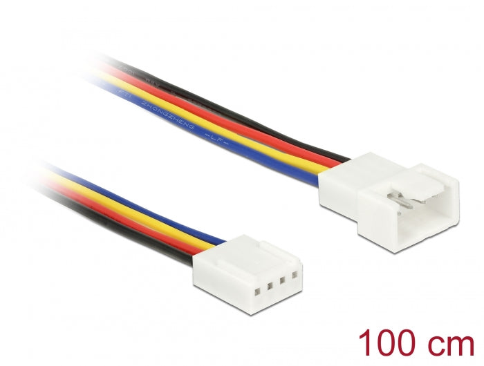 Delock 85364 Extension Cable Pwm Fan Connection 4 Pin 100 Cm