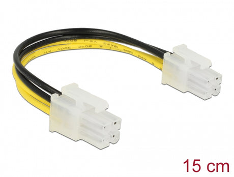 Delock 85450 Power Cable P4 Male > P4 Male 15 Cm