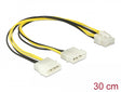 Delock 85453 Power Cable 2 X 4 Pin Molex Male > 8 Pin Eps Male 30 Cm