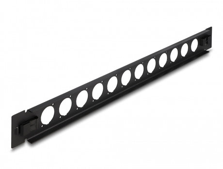 Delock 66900 19″ D-Type Patch Panel 12 Port Tool Free Black